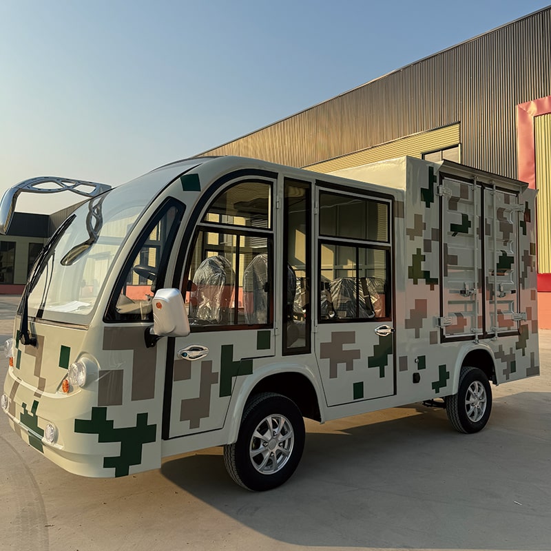 迷彩帶斗觀光車